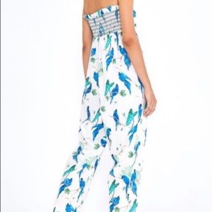 COPY - Farm Rio Linen Strapless Romper